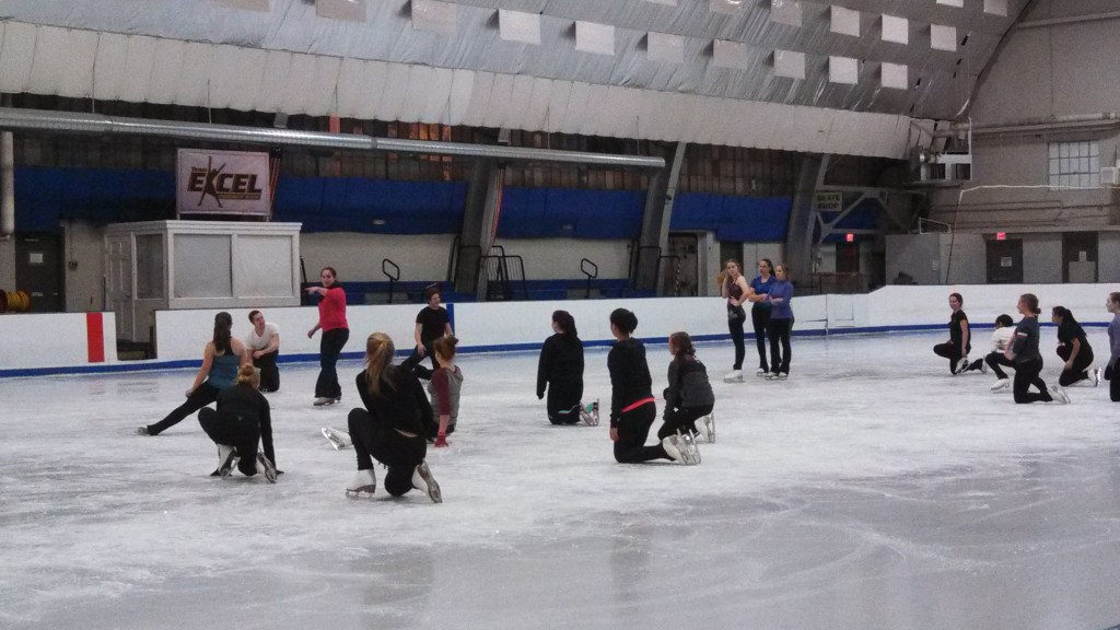 Kate at rehearsal with SCOB's Act I