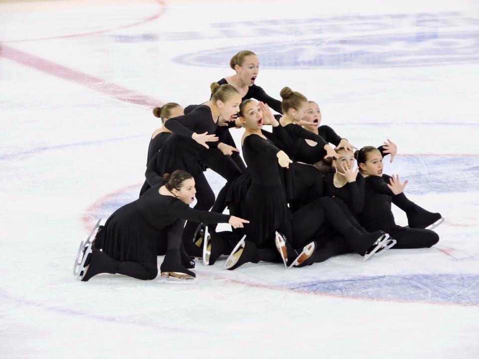Crystal Blades Theatre on Ice team at US TOI Nationals 2017
